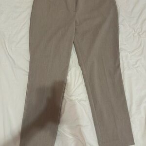 Ann Taylor Tan Trousers Classic Straight-Leg